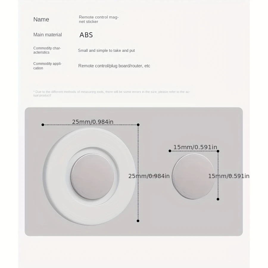 Magnetic Remote Control Holder Wall Mount Adhesive Remote Control