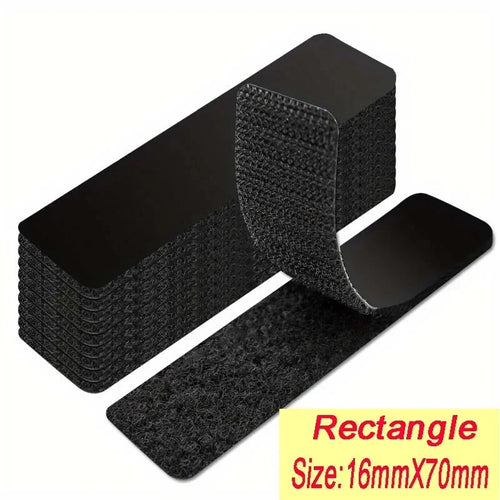 100PCS double-sided Household Use Touches Fastener Black Pad Fixed