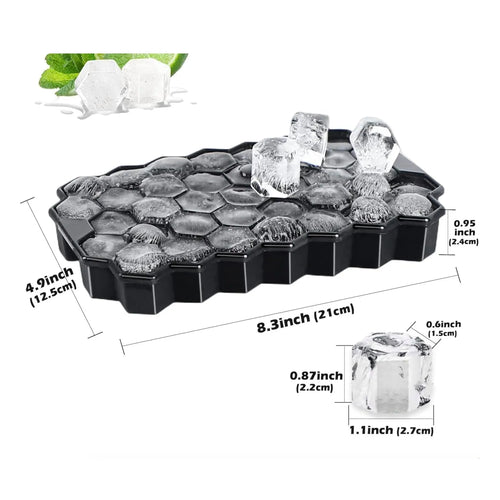 1PC Silicone Ice Cube Tray, Ice Cube Trays for Freezer, Easy Release