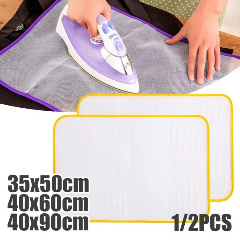 1/2/3pcs Cloth Protective Press Mesh Insulation Ironing Board Mat