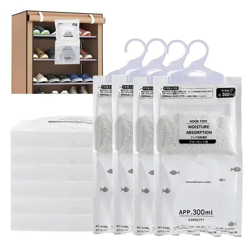 5/10Pcs Moisture Absorber Hanging Drying Clothes Dehumidifier Wardrobe