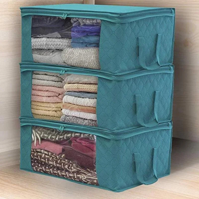 1Pcs Blanket Quilt Clothes Closet Box Bags Home Foldable