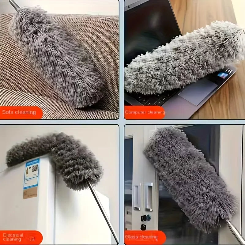 Extra-Long Retractable Duster with Bendable Head - 60.63inch