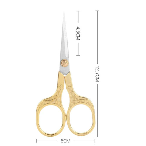 1PC Stainless Steel Vintage Scissors Sewing Fabric Cutter Embroidery