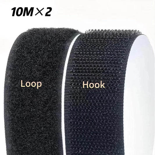 10M*2 20/25/30/50mm Magic Tape SelfAdhesive Hook and Loop Fastener