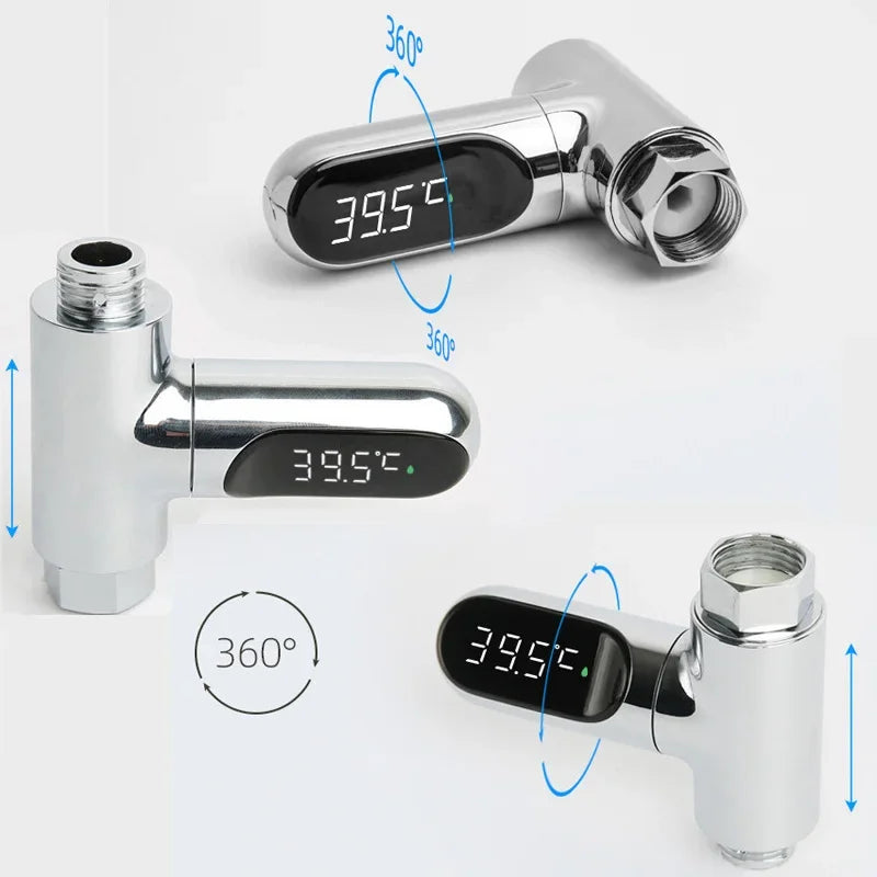 LED Display Home Water Shower Thermometer 5 To 85 Degrees Celsius