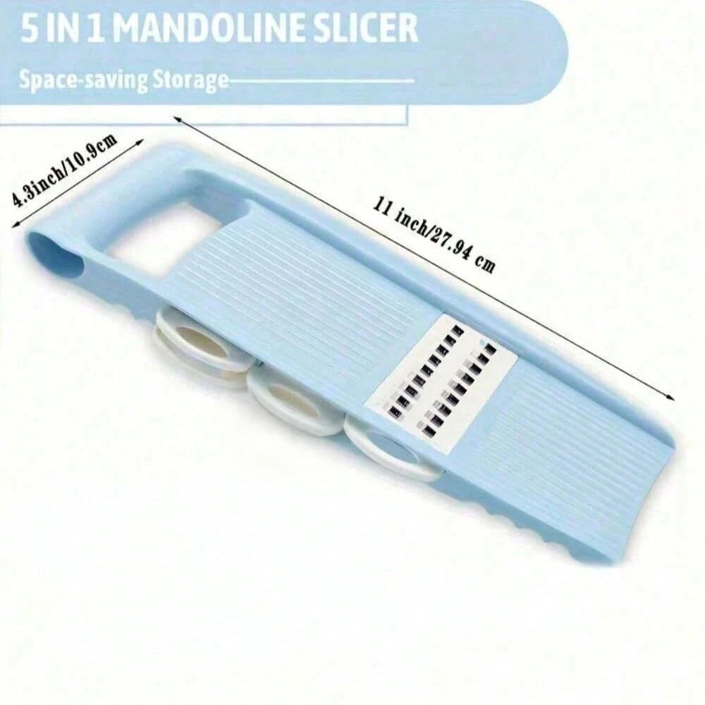 5 in1 Vegetable Fruit Slicer Multifunctional Manual Food Grater Cutter