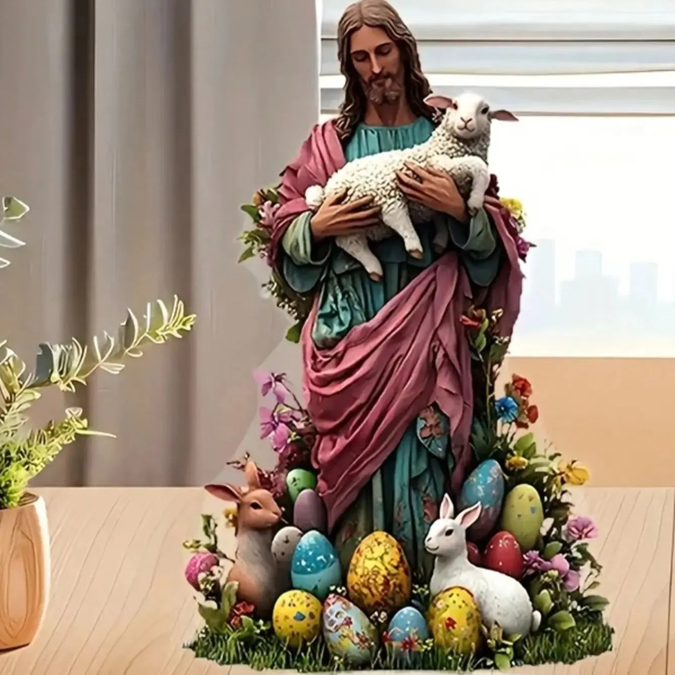2D Flat Acrylic Tabletop Decoration for Jesus' Birth Scene Holiday