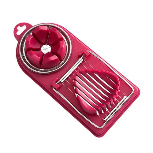 Multifunctional Egg Cutter Stainless Steel Egg Slicer Sectioner Cutter
