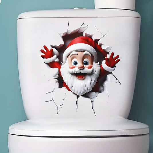 Christmas Toilet Sticker Merry Christmas Decoration for Home 2025