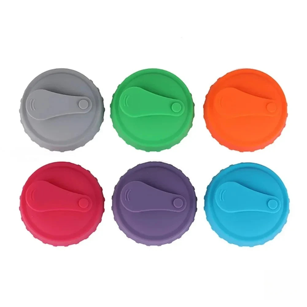 Silicone Soda Can Lid Reusable Can Stopper for Soda Beer Drinks Juice