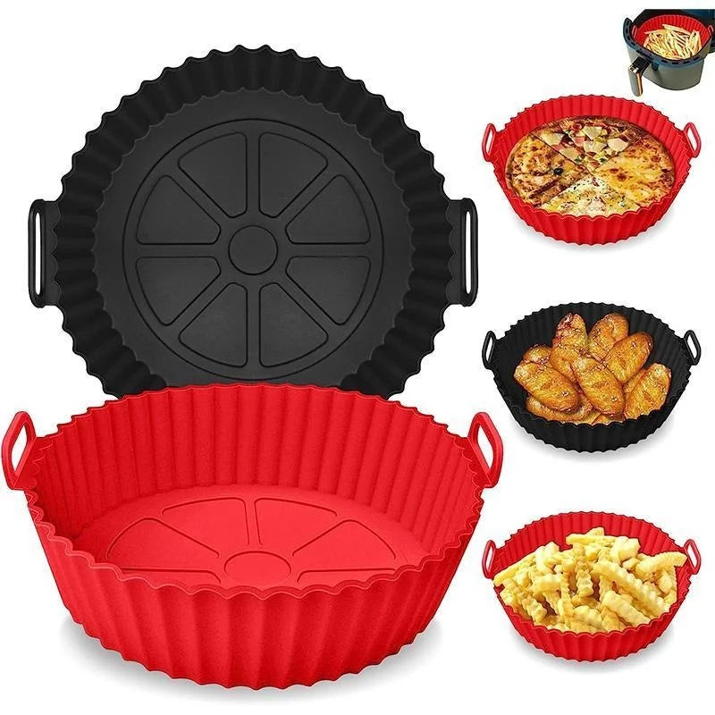 Air Fryer Silicone Liners Air Fryer Silicone Pot Reusable Silicone Air