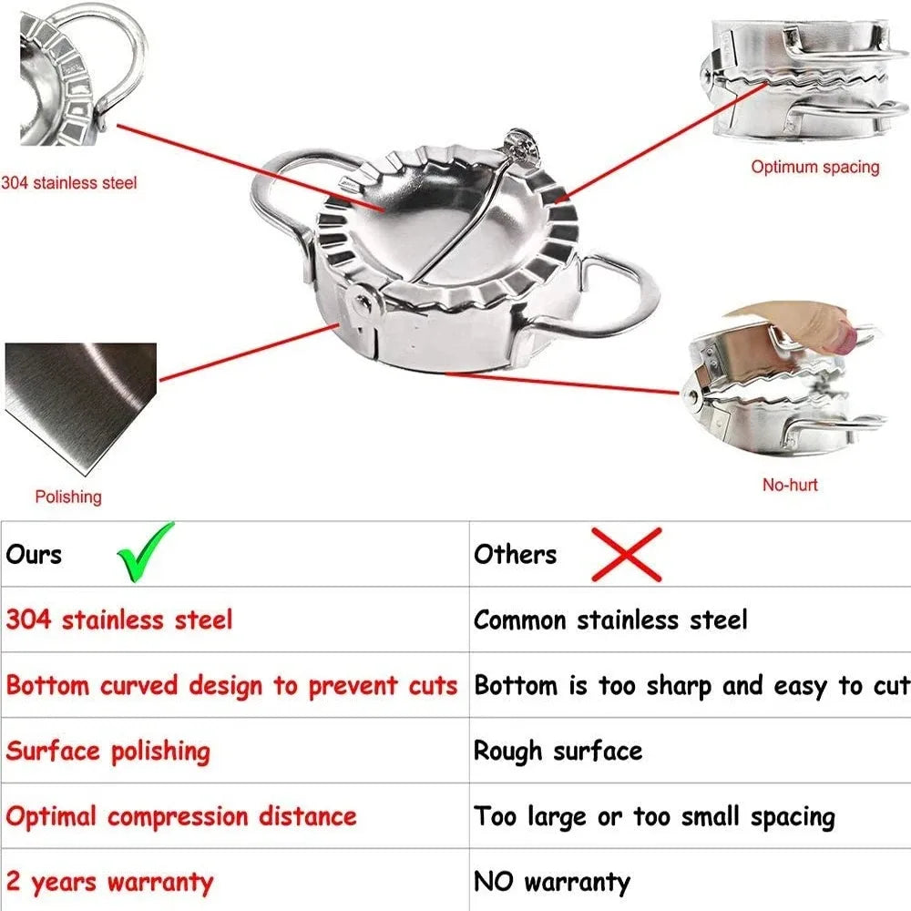 Stainless Steel Dumpling Maker Dumpling Skin Mold Ravioli Maker Press