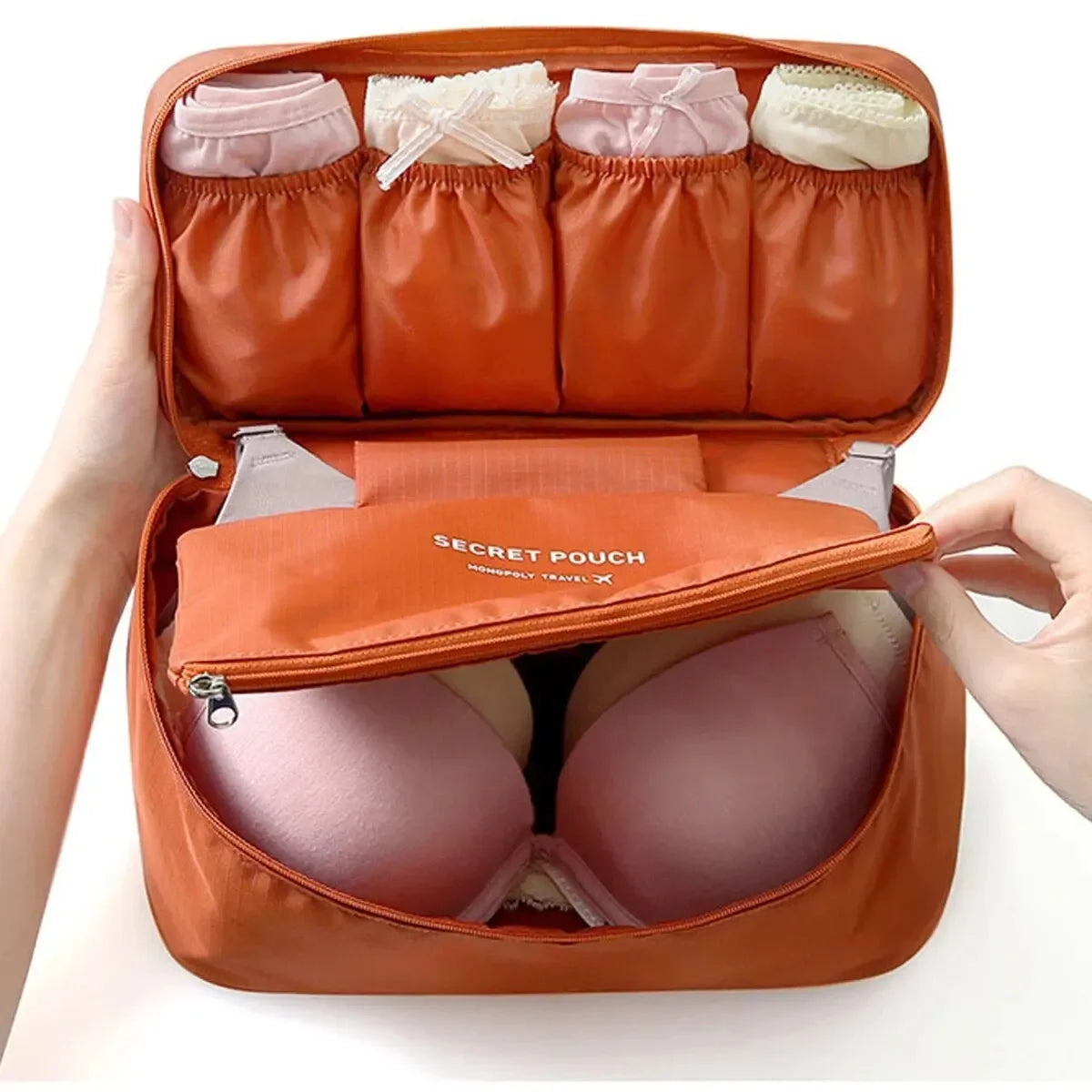 Portable Travel Storage Bag Multi-function Bra Underwear Organizer