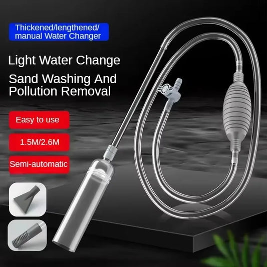Fish Tank Siphon Vacuum Gravel Large Water exchanger Aquarium Sand