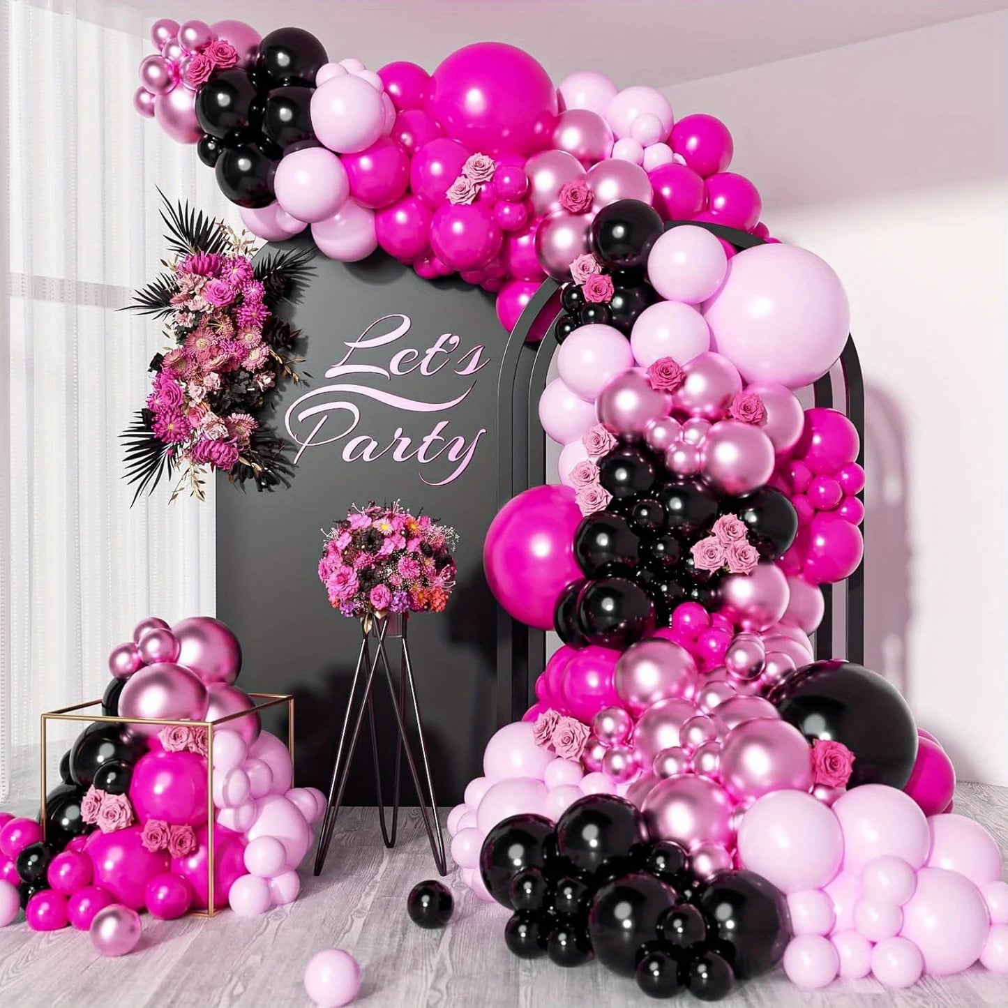 113PCS Explosive Star Balloon Garland Arch Set Wedding Birthday Party