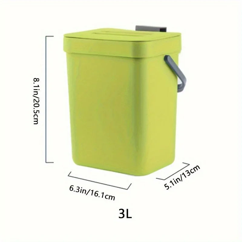 Food Waste Basket Bin for Kitchen, Small Countertop Compost Bin with