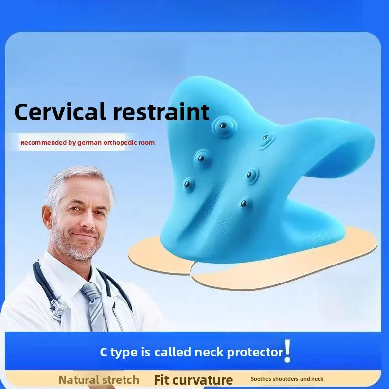 C-shaped pillow cervical massage pillow neck correction traction