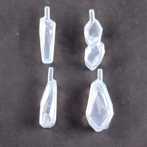 1/6/10pcs DIY Keychain Pendant Silicone Mold Set Crystal Epoxy Resin