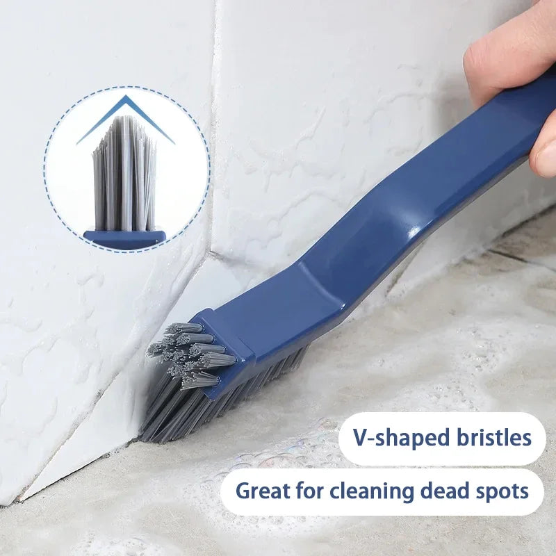 Effective Cleaning Brush for Corners and Gaps - 2-in-1 Multipurpose