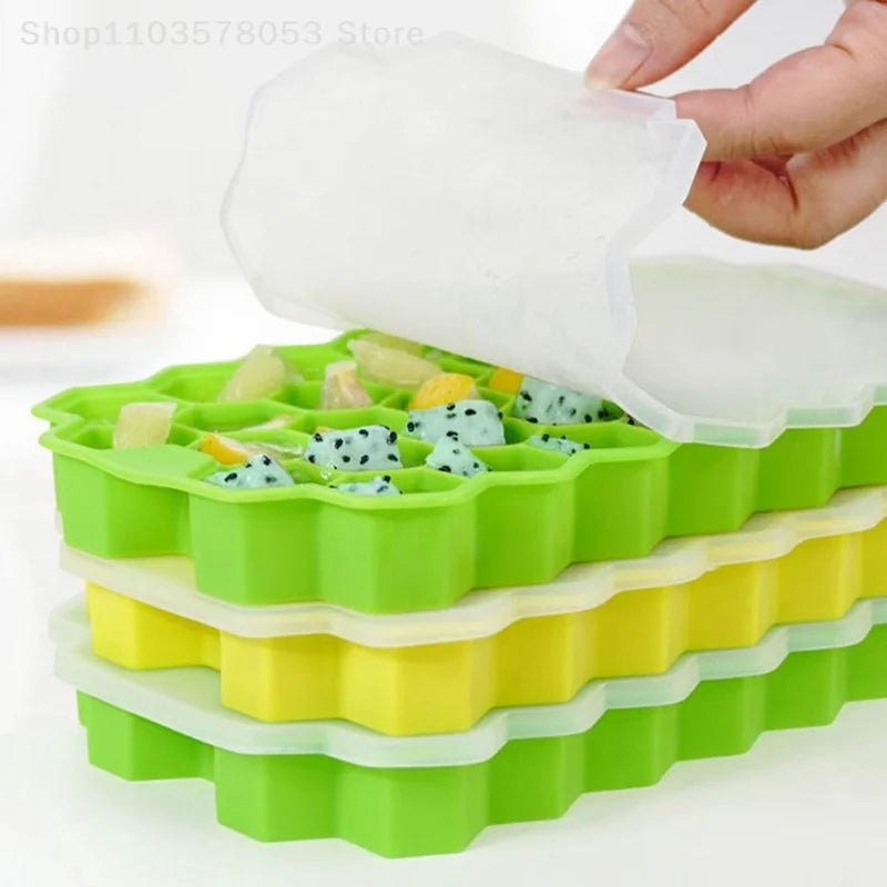 37 Grids Silicone Meatball Mold With Lid Honeycomb Rice Ball Maker
