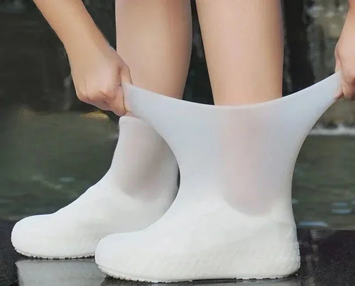 1 Pair latex WaterProof Shoe Covers Lip-resistant Rubber Rain Boot