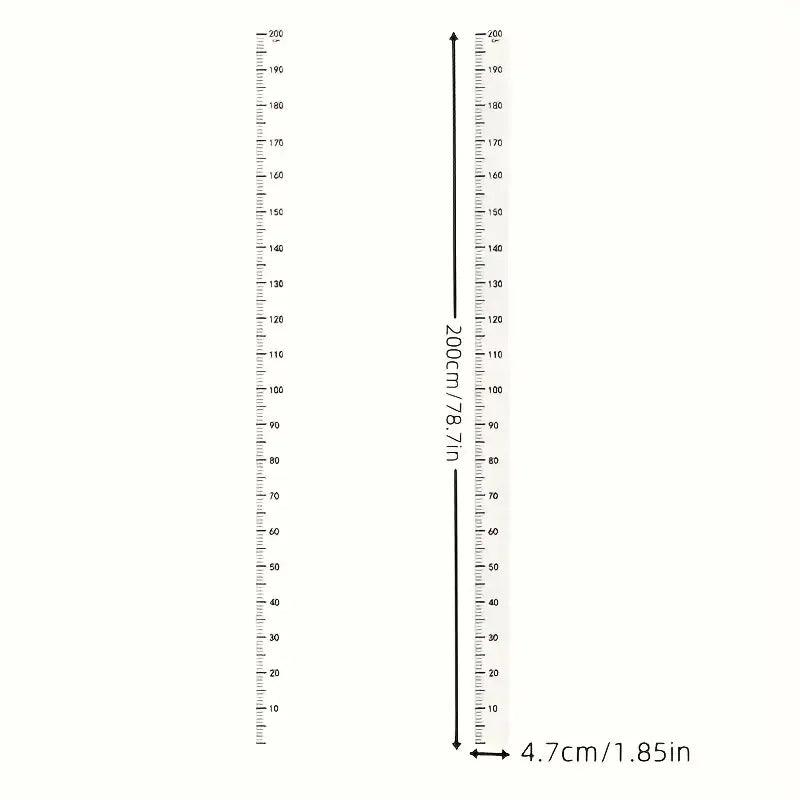 2m Wall Height Measurement Card - Easy-to-Read Durable PC Material