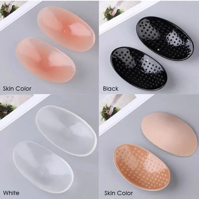 1 Pair Removable Breathable Women's Silicone Invisible Bra Straps,