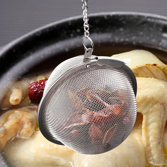 1PC/304 stainless steel flavored filter ball, tea filter ball, soup