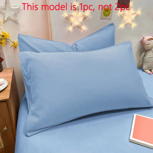 1 Piece Of Matte Solid Color Pillowcase, Bedroom Pocket Sealed Soft