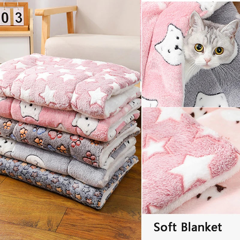 Thicken Cat Mat Breathable Flannel Cat Sleeping Mat Soft Dog Cushion
