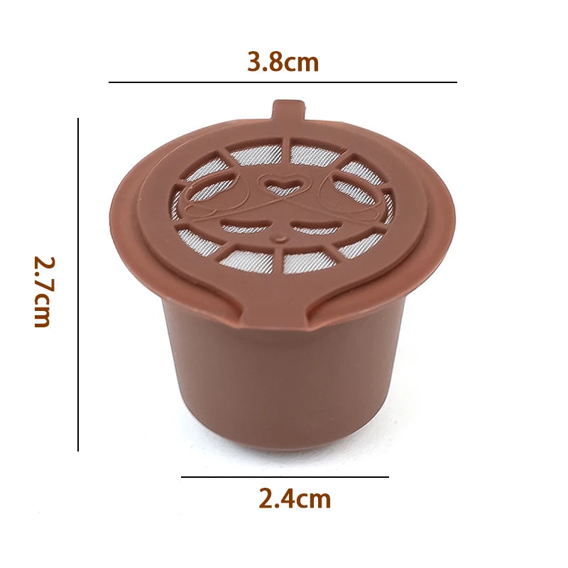 6PCS Refillable Reusable Nespresso Coffee Capsule Reutilisable