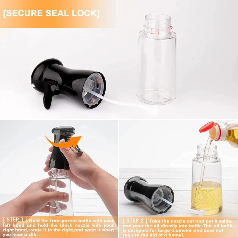 Oil Spray Bottle for Cooking Kitchen Olive Oil Sprayer for Camping BBQ