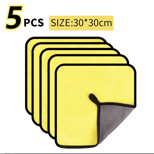 3/5/10Pcs Car Wash Microfiber Towel 30*30CM / 30*60cm Car Cleaning