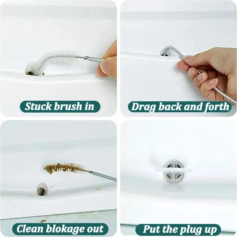 5/6 Pcs Refrigerator Drain Hole Clog Remover Fridge Hole Brush Water