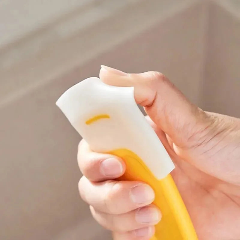 Cleaning Spatula Kitchen Scraper Soft Blade Scraper Brush Dirty Pan