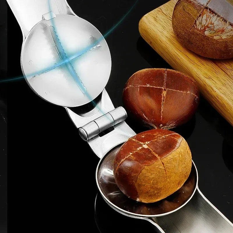 Chestnut shell opener, cross-shaped chestnut clamp, household