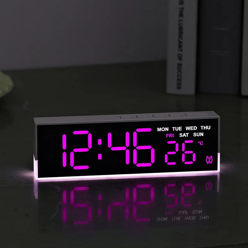 USB Powered Digital Alarm Clock with White Mood Light TEMP Week 2