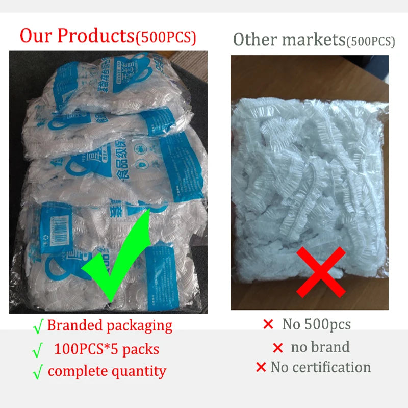 Disposable Food Cover Elastic Plastic Wrap Food Grade Food Lids Shoe