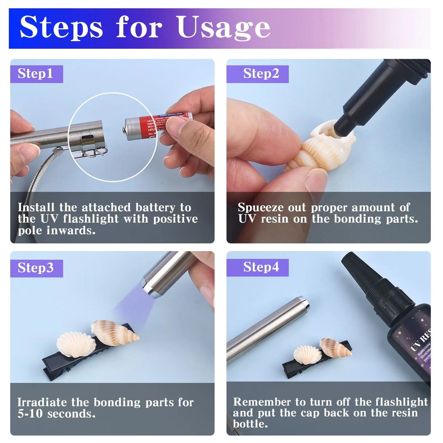 25g UV Resin Glue Bonding & Welding UV Glue Kit With Light