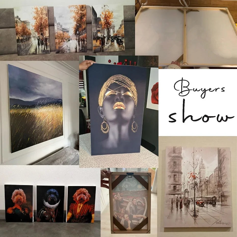 30x40 40x50 60x90cm Canvas Frame Wooden Frames Wooden Photo Oil