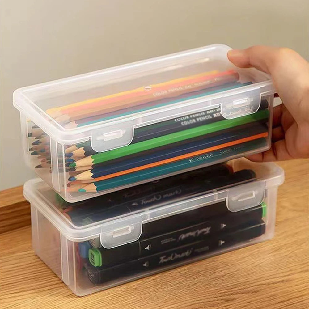 Translucent PencCase Large Capacity Lightweight Convenient for School