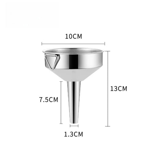 Kitchen Accessories Metal Cooking Oil Funnel Wide Mouth Suitable for