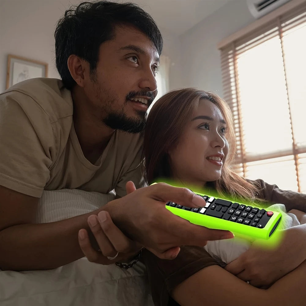 Luminous Silicone Remote Control Cover for LG AKB Series, Non‑Slip
