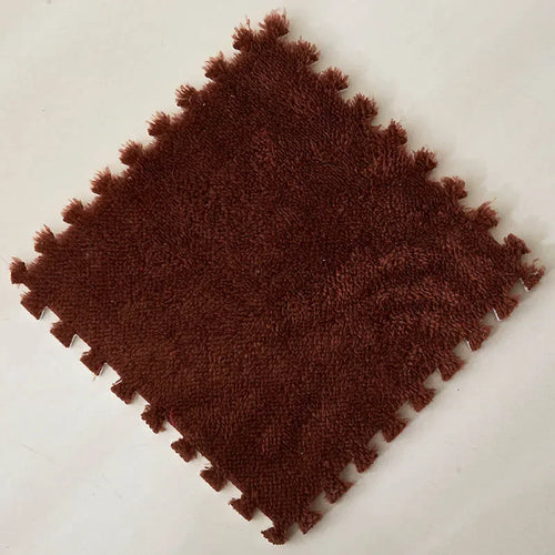 30*30CM Soft Plush Children Kids Rug Play Mat Puzzle Carpet Warm