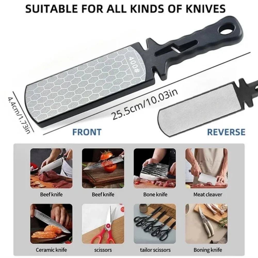 5 in1 Knife Sharpener Diamond Bars 400/1000 Multi-Tool Kitchen Knives
