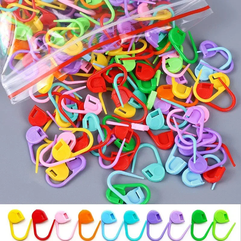 Colorful Knitting Stitch Markers Small Pin Tools Essential for