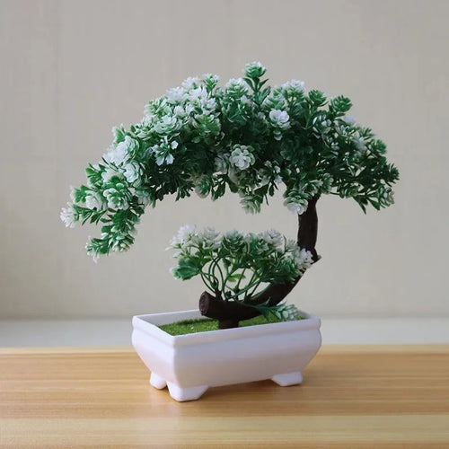 Artificial Plants Bonsai Simulated Tree Potted Plants Fake Flowers