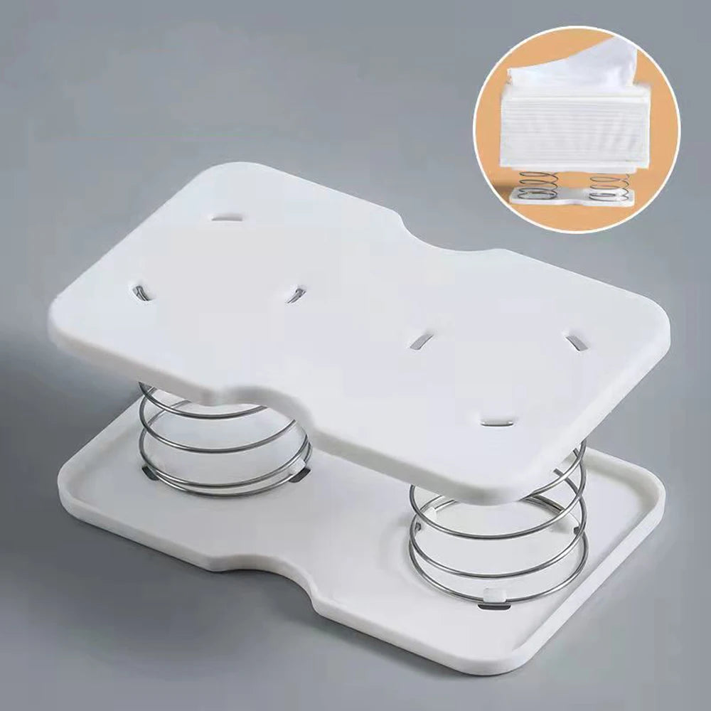 Automatic Tissue Box Tissue Dispenser Spring Loaded Tissue Holder