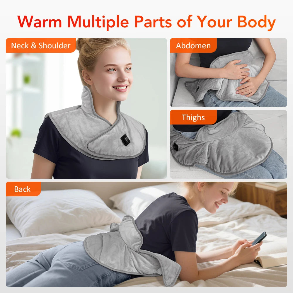 5V 2A USB Neck And Shoulder Heating Pad Electric Hot Compress Shawl